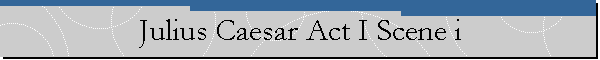 Julius Caesar Act I Scene i